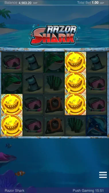 razor shark goldener hai