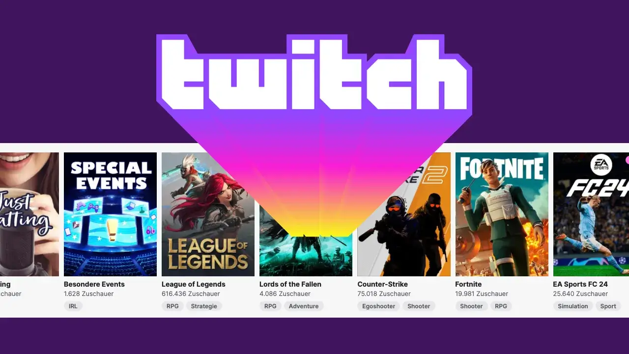 Twitch meistgesehene Spiele